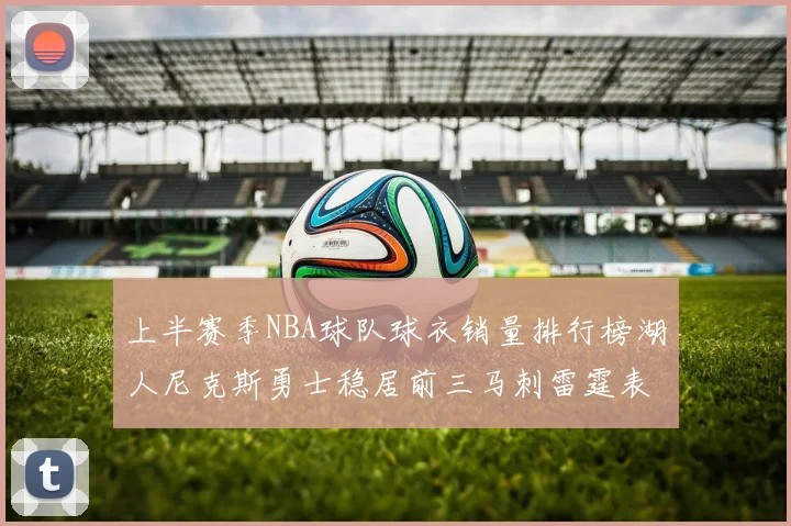 上半赛季NBA球队球衣销量排行榜湖人尼克斯勇士稳居前三马刺雷霆表现抢眼